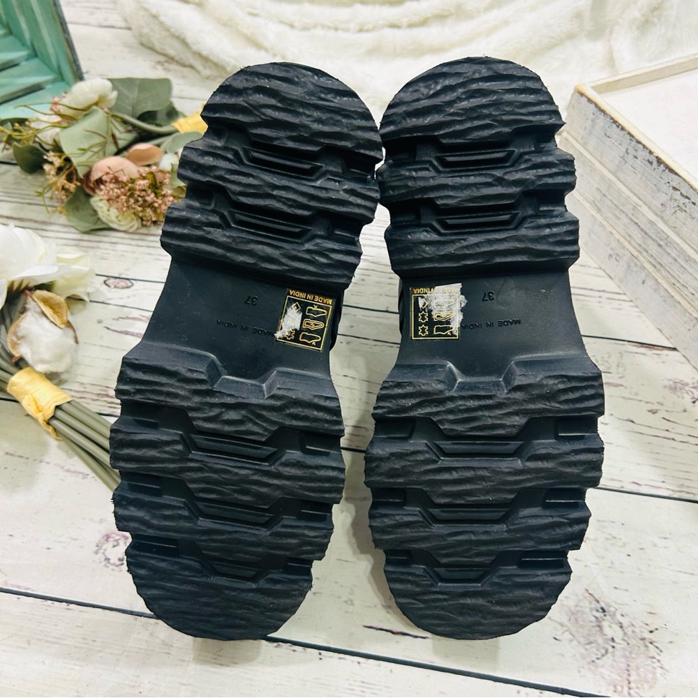 Free People Hydra Huarache Lug leather black caged boots - Picture 14 of 14